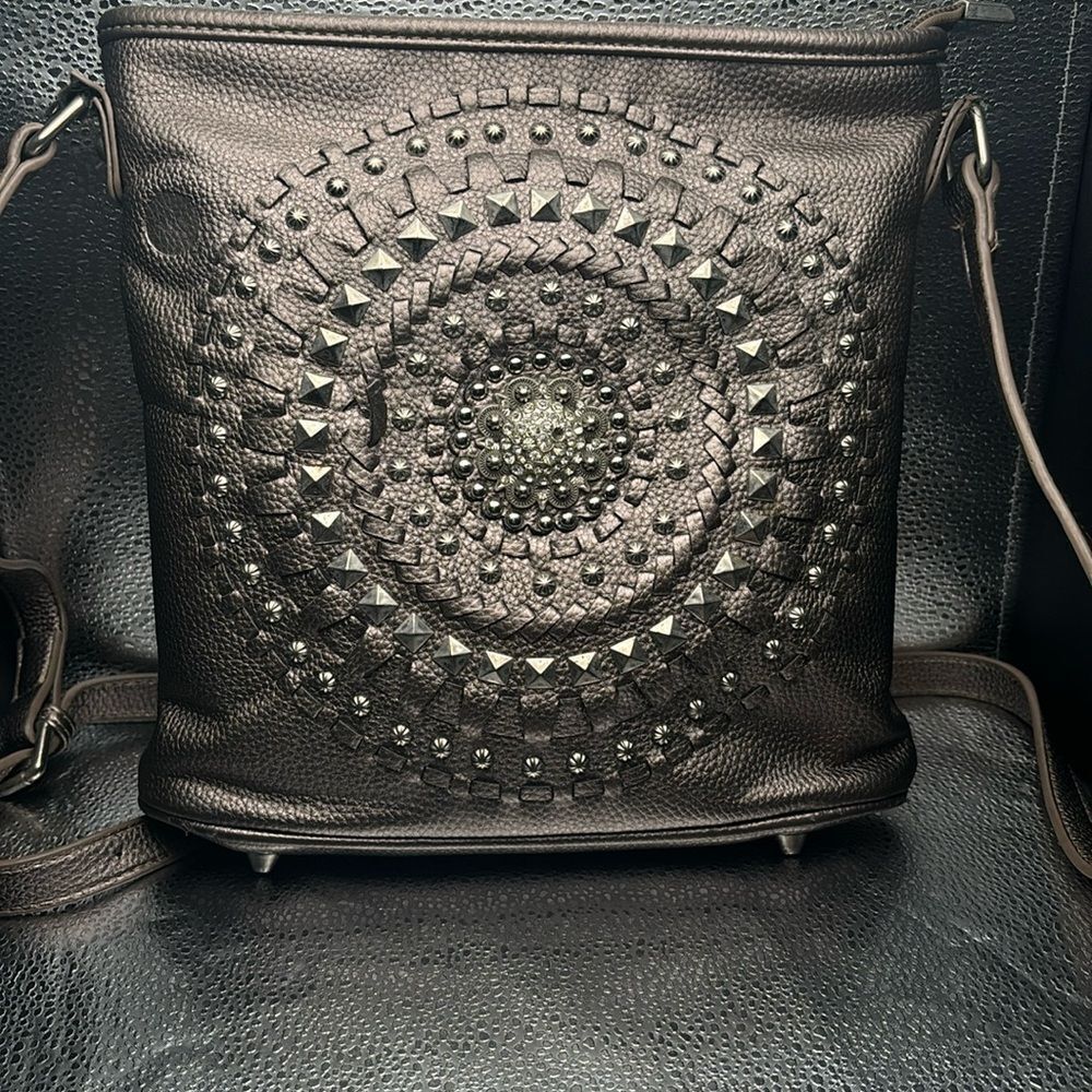 American Bling‎ Crossbody leather bag, fair used condition